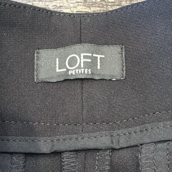 NWOT LOFT Petite Black Marisa Trouser Pant Size 4P - Picture 7 of 9